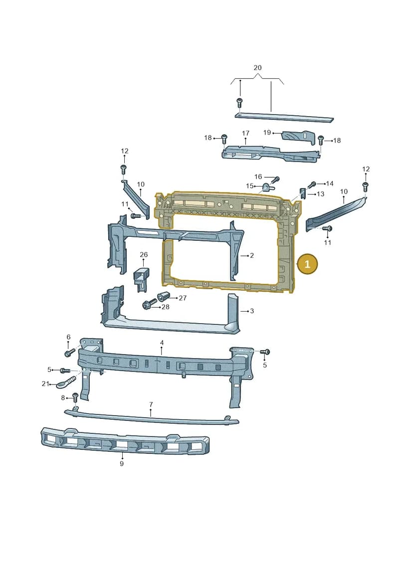 565805588N — Skoda Kodiaq (2018-2022) diagram 434805001, position 1