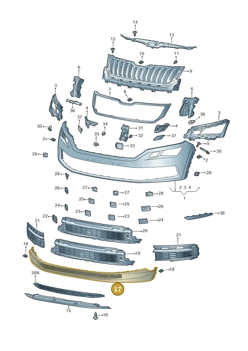 565807061B9B9 — Skoda Kodiaq (2016-2024) diagram 804807000, position 17