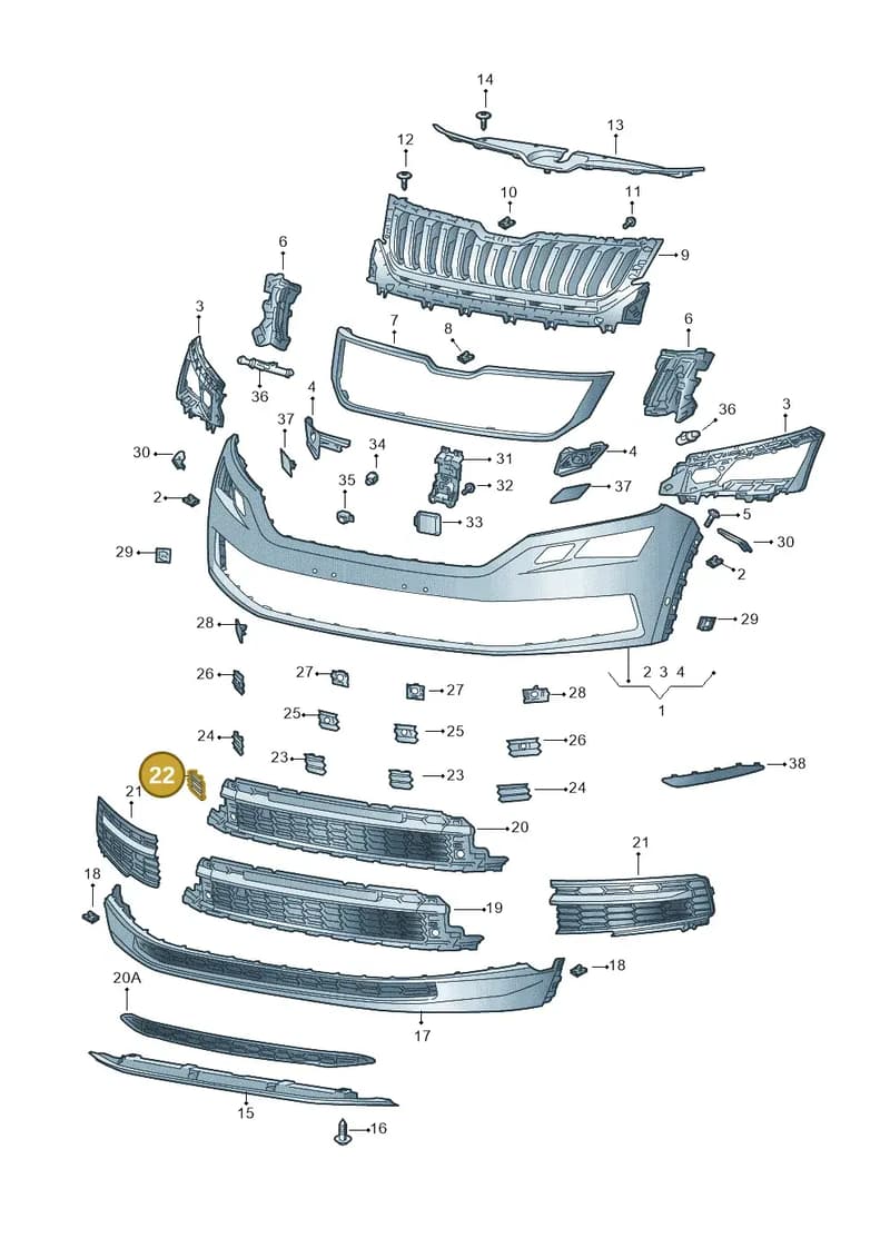 565807241A9B9 — Skoda Kodiaq (2016-2024) diagram 804807000, position 22