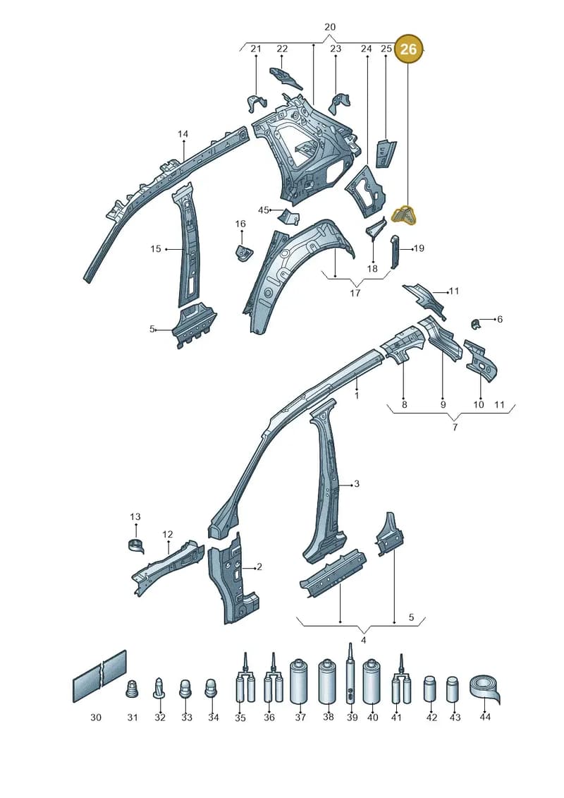 565809321 — Skoda Kodiaq (2016-2024) diagram 804809000, position 26