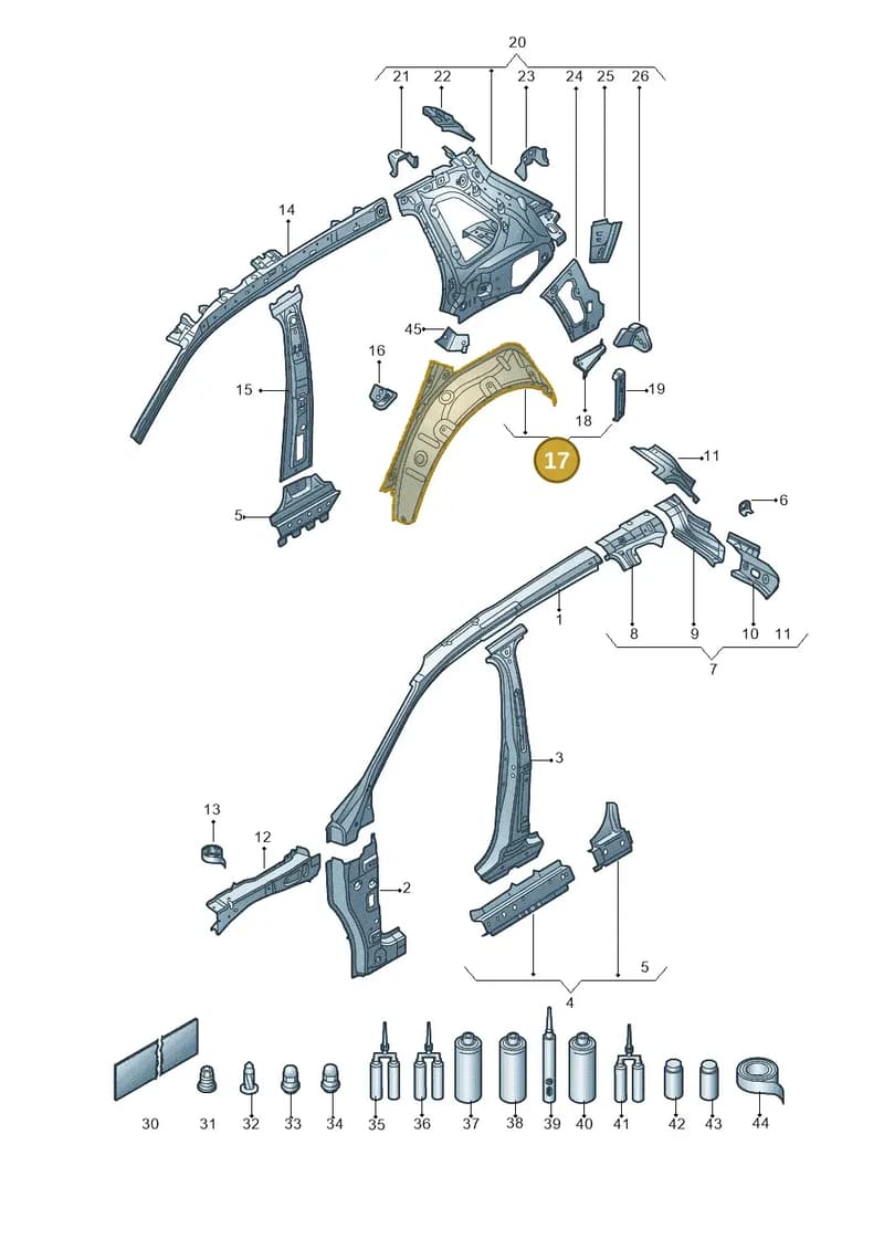565809412 — Skoda Kodiaq (2018-2022) diagram 804809000, position 17