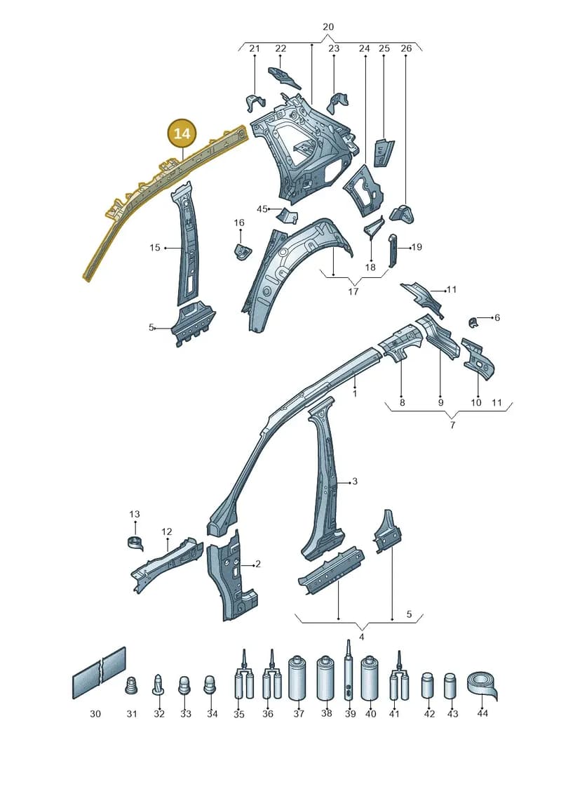 565809427 — Skoda Kodiaq (2018-2022) diagram 804809000, position 14