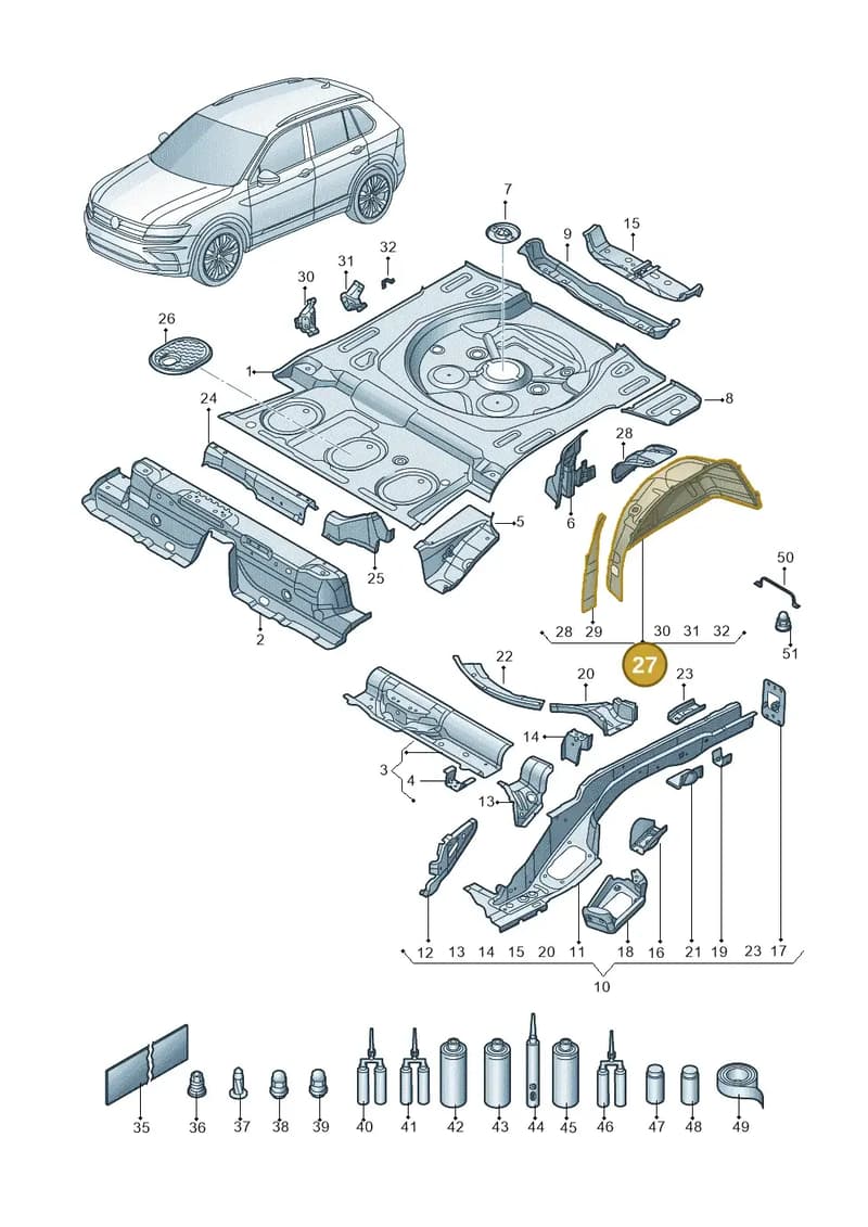 565809851 — Skoda Kodiaq (2018-2022) diagram 434803010, position 27