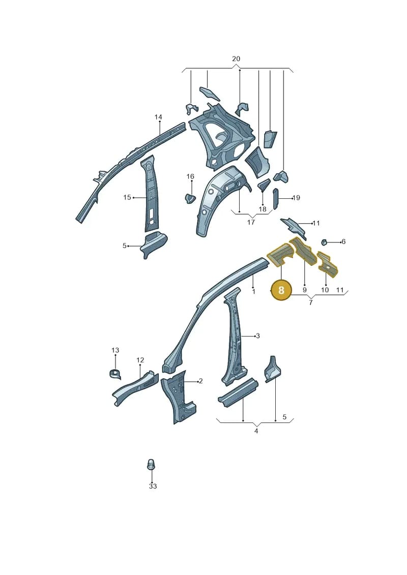565810187 — Skoda Kodiaq (2017-2022) diagram 644809000, position 8