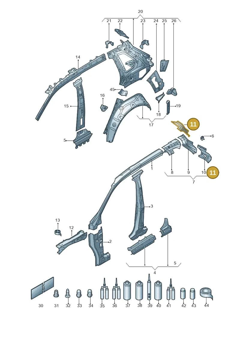 565810819 — Skoda Kodiaq (2018-2022) diagram 804809000, position 11