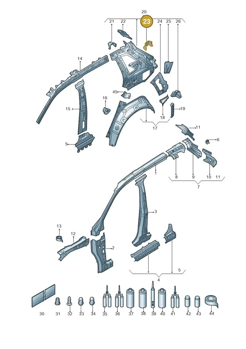 565813706 — Skoda Kodiaq (2016-2024) diagram 804809000, position 23