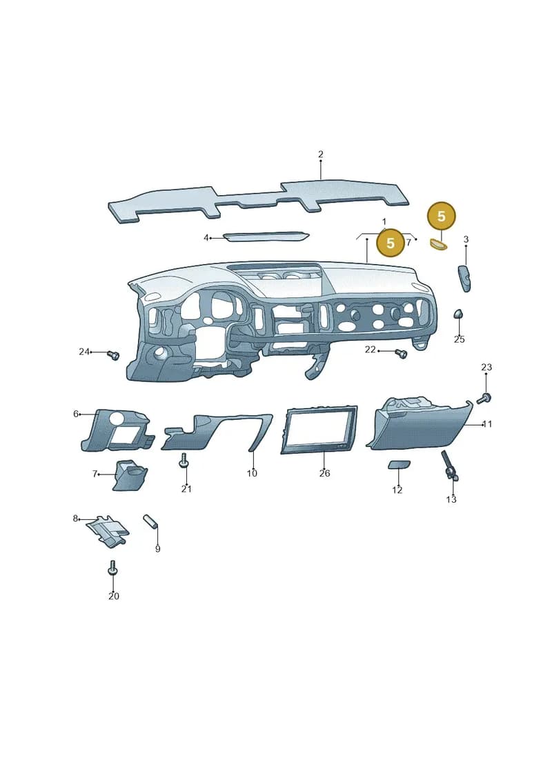 5658197949B9 — Skoda Kodiaq (2017-2022) diagram 644857100, position 5