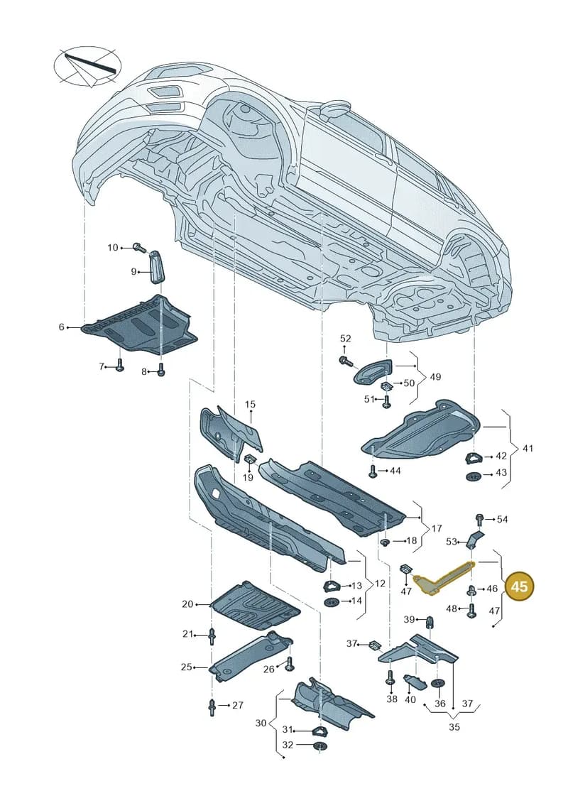565825205D — Skoda Kodiaq (2018-2022) diagram 434825001, position 45