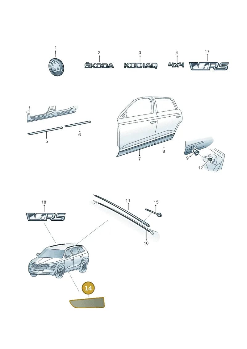 565853041BTW4 — Skoda Kodiaq (2018-2022) diagram 804853001, position 14