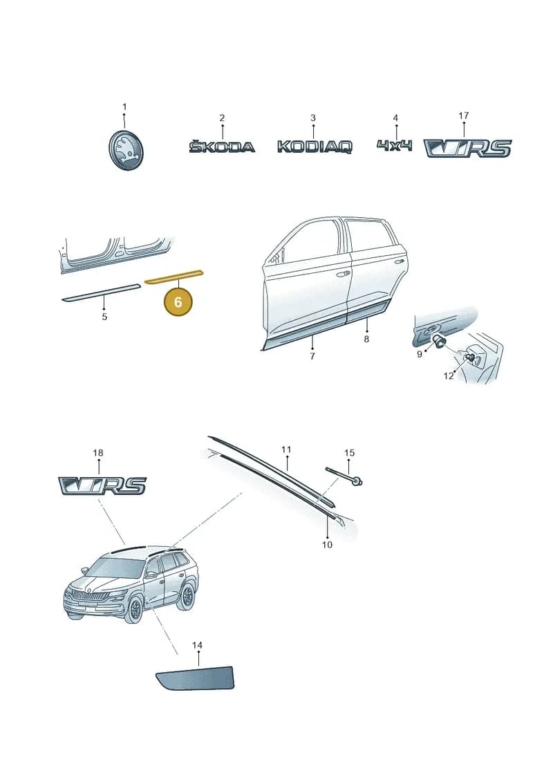 565853541AOOR — Skoda Kodiaq (2018-2022) diagram 804853001, position 6