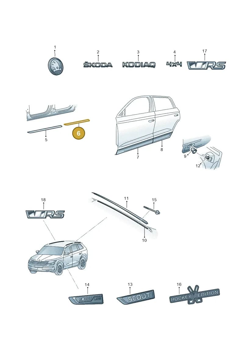 565853541AOOR — Skoda Kodiaq (2018-2022) diagram 804000120, position 6