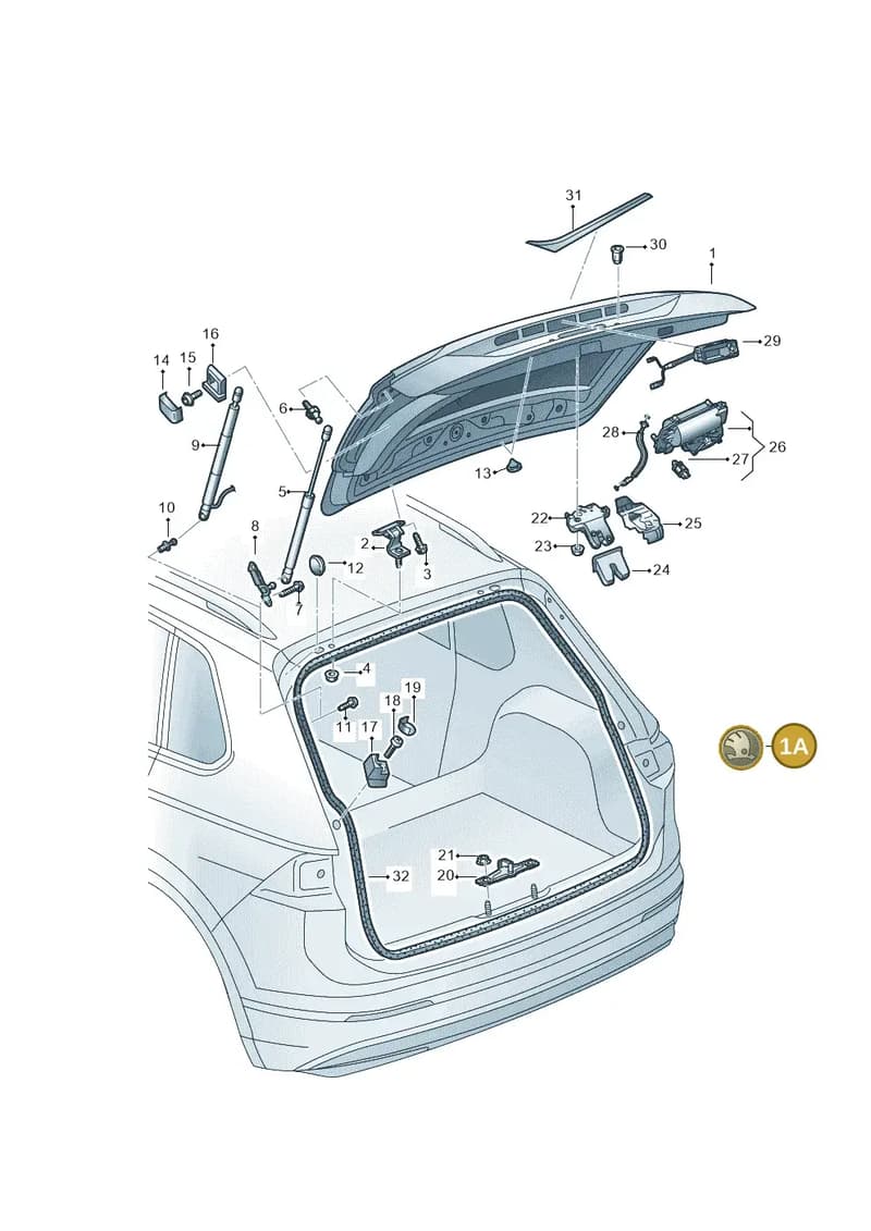 565853621BFOD — Skoda Kodiaq (2018-2022) diagram 804827000, position 1A