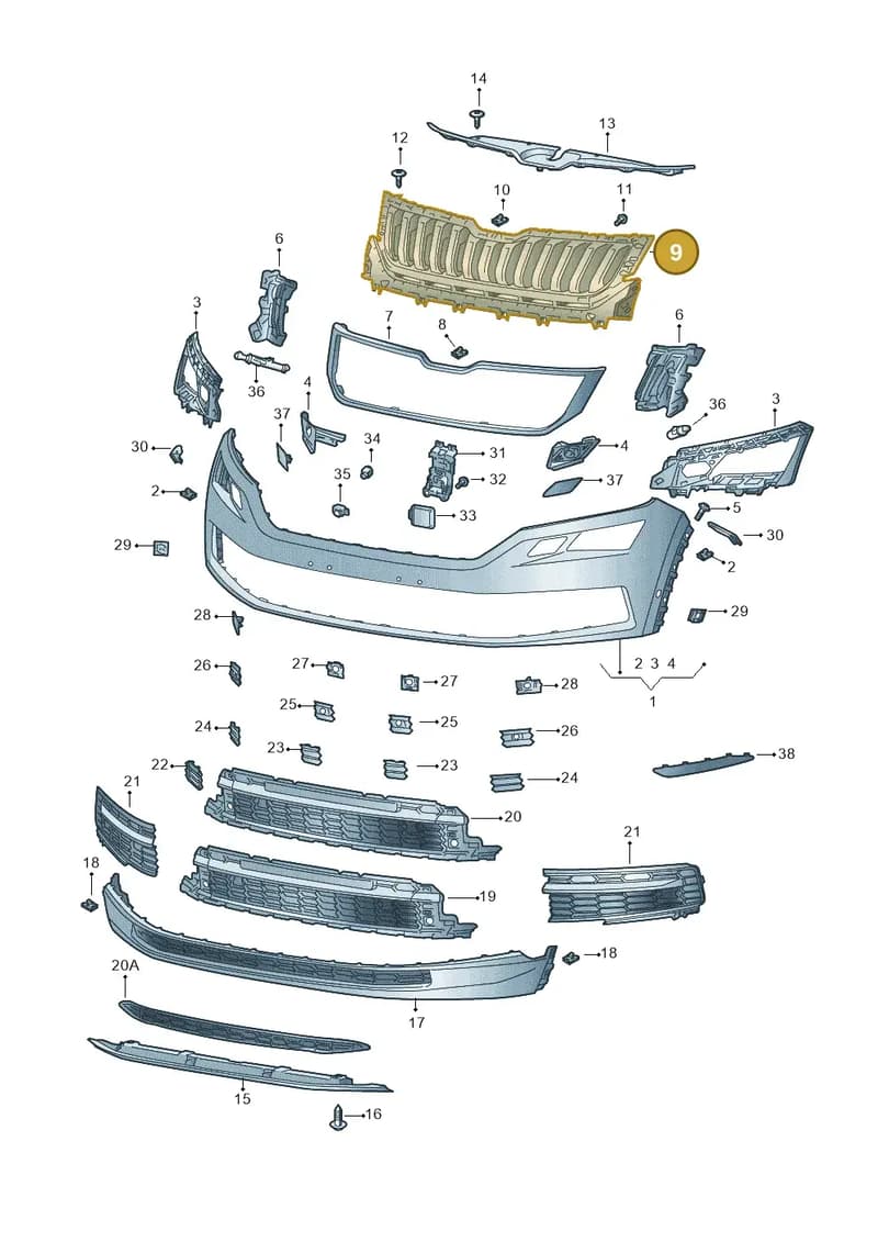 565853653E041 — Skoda Kodiaq (2016-2024) diagram 804807000, position 9