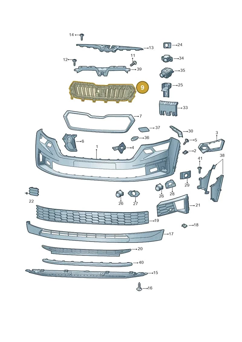 565853653JDPJ — Skoda Kodiaq (2016-2024) diagram 804807010, position 9