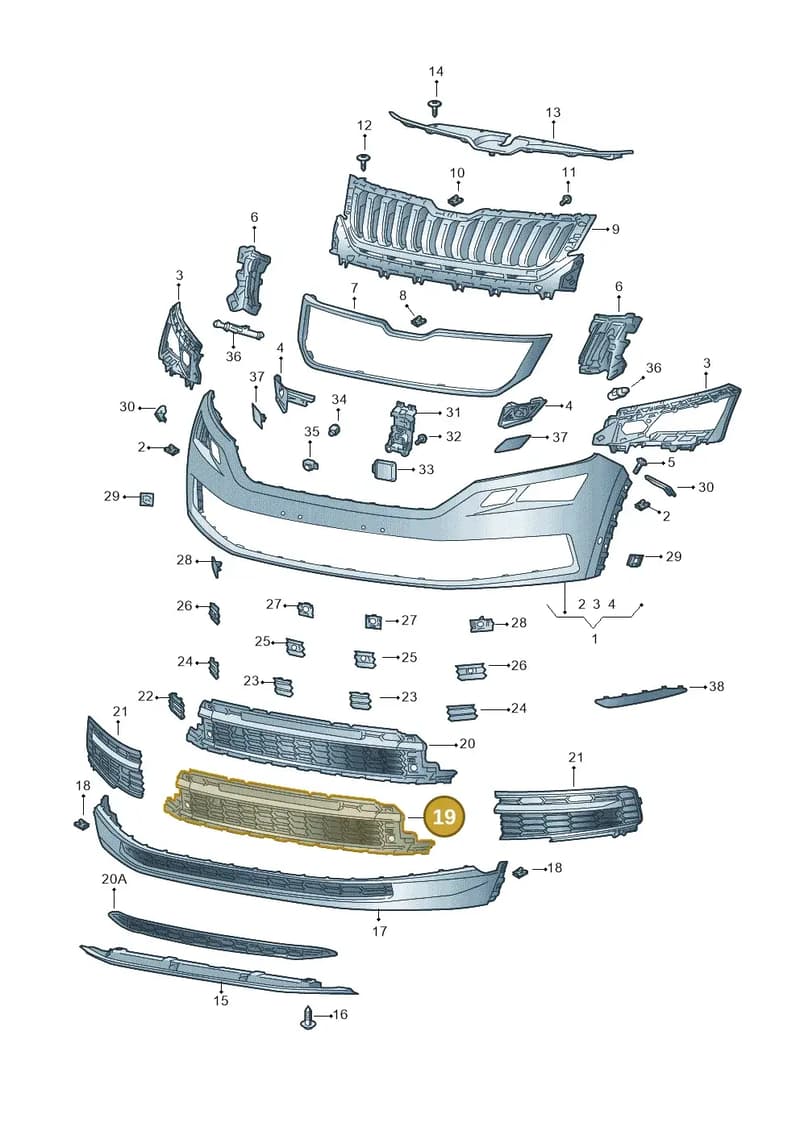 565853677E9B9 — Skoda Kodiaq (2018-2022) diagram 804807000, position 19