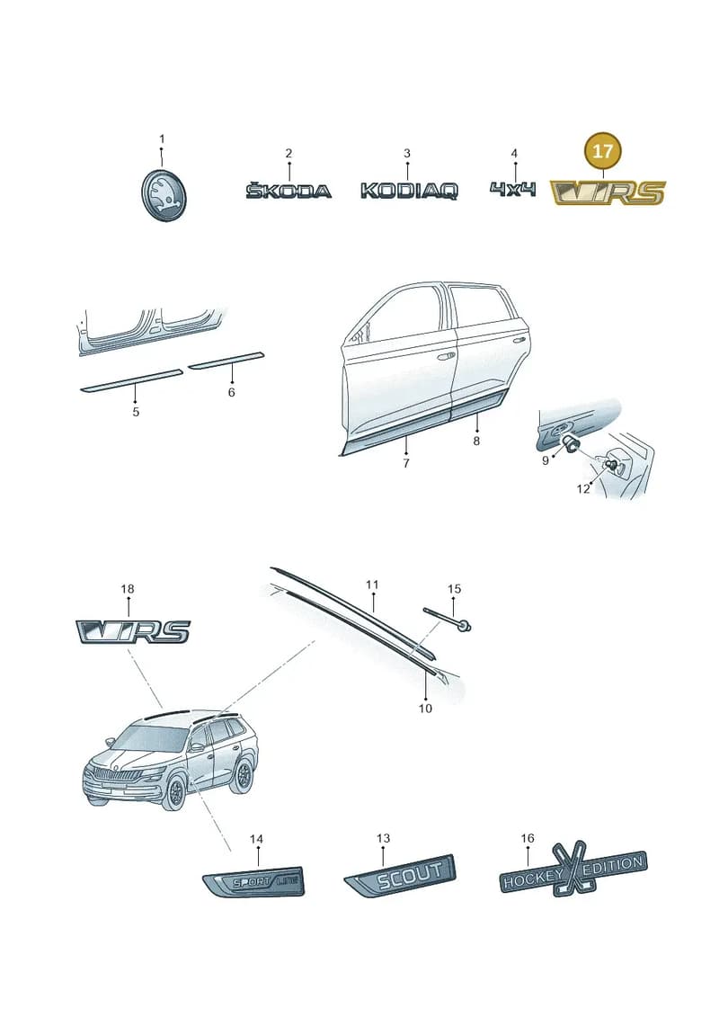 565853687EVYZ — Skoda Kodiaq (2016-2024) diagram 804000120, position 17