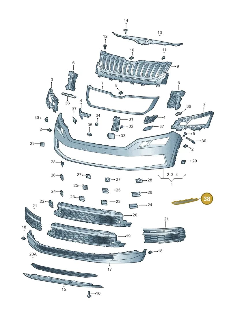 5658537949B9 — Skoda Kodiaq (2016-2024) diagram 804807000, position 38