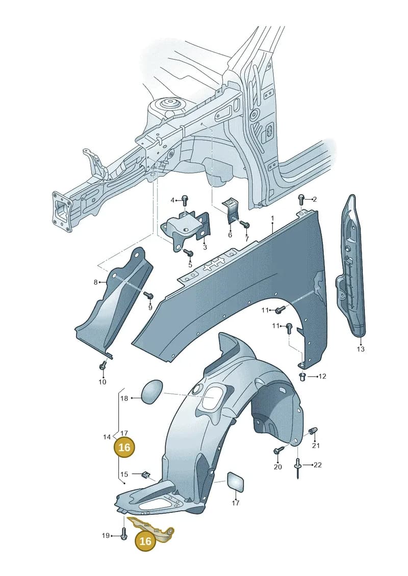 565853888 — Skoda Kodiaq (2018-2022) diagram 804821100, position 16