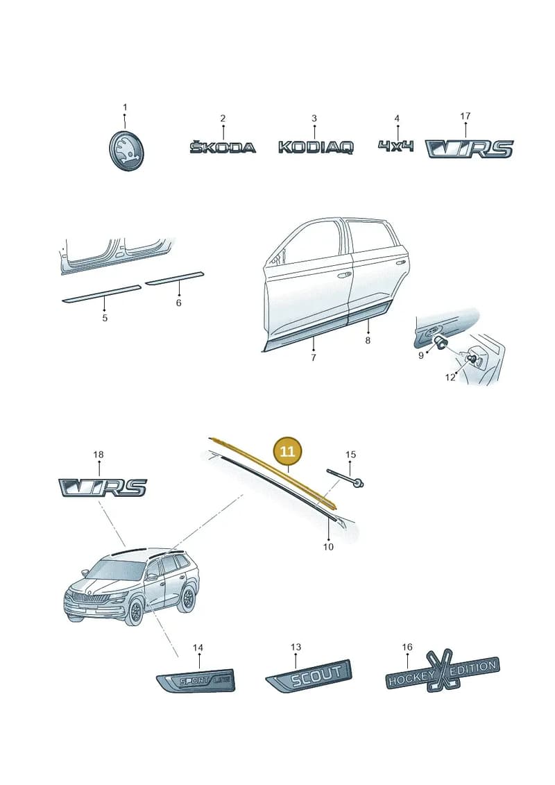 5658543289B9 — Skoda Kodiaq (2018-2022) diagram 804000120, position 11