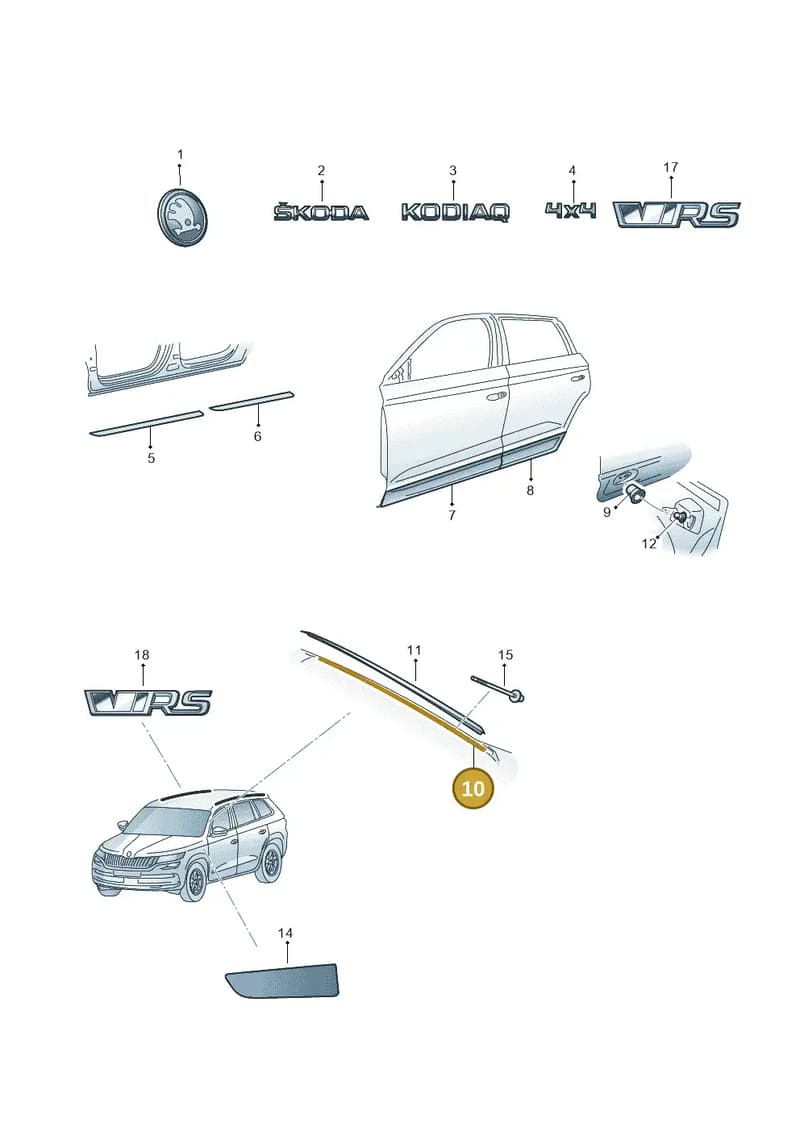 565854541 — Skoda Kodiaq (2018-2022) diagram 804853001, position 10