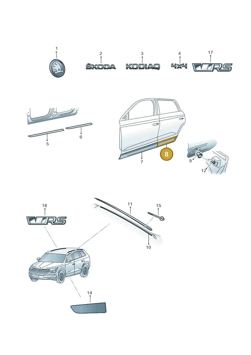 565854949B9B9 — Skoda Kodiaq (2016-2024) diagram 804853001, position 8