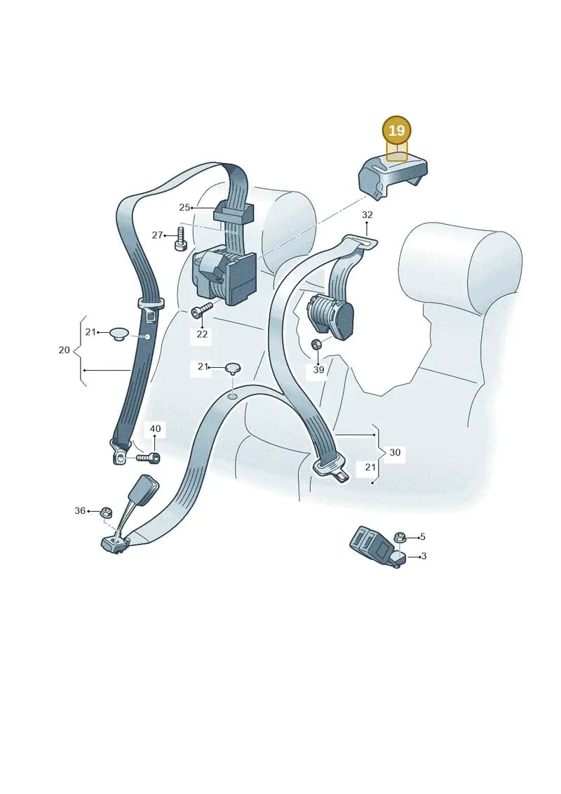 565857865 — Skoda Octavia (2019-2022) diagram 585857070, position 19
