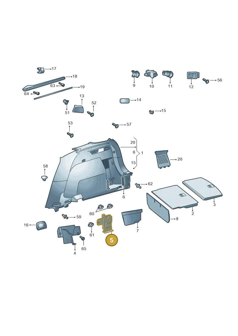 565864512C9B9 — Skoda Kodiaq (2018-2022) diagram 804867080, position 5