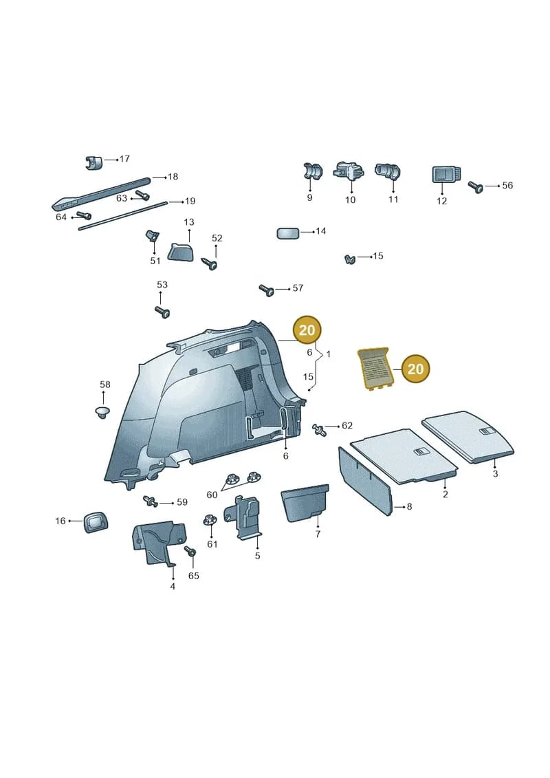 5658681519B9 — Skoda Kodiaq (2018-2022) diagram 804867080, position 20