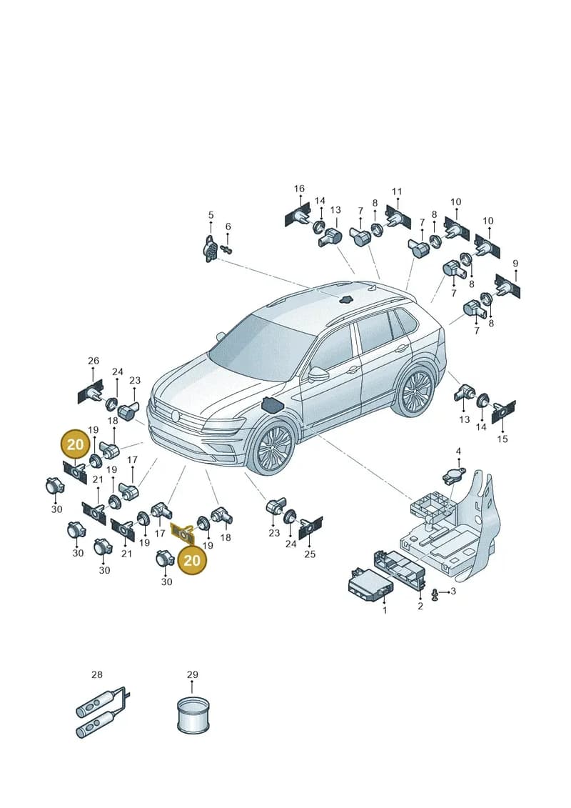 565919491Q — Skoda Kodiaq (2018-2022) diagram 804919051, position 20