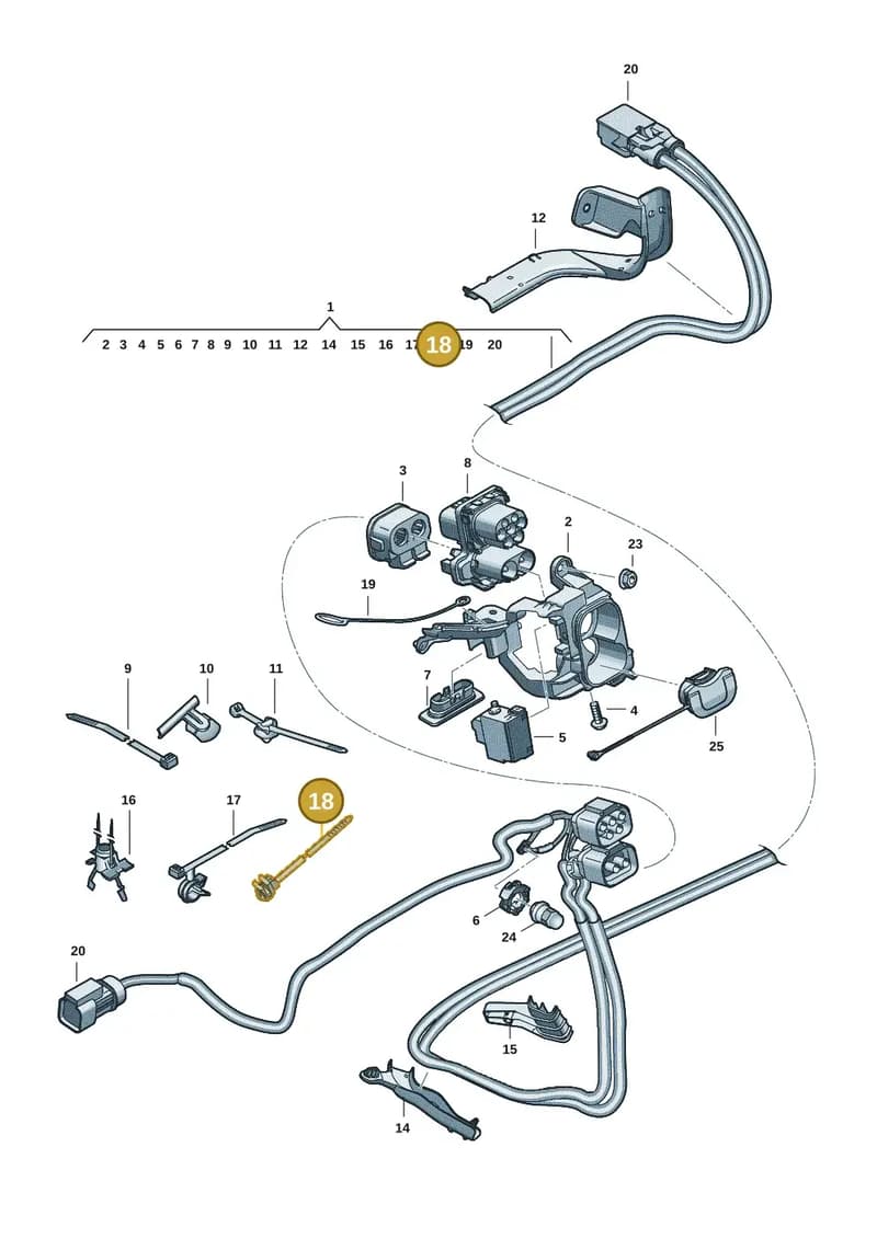 565971818A — Skoda Superb Combi (2023-2024) diagram 3j0970150, position 18