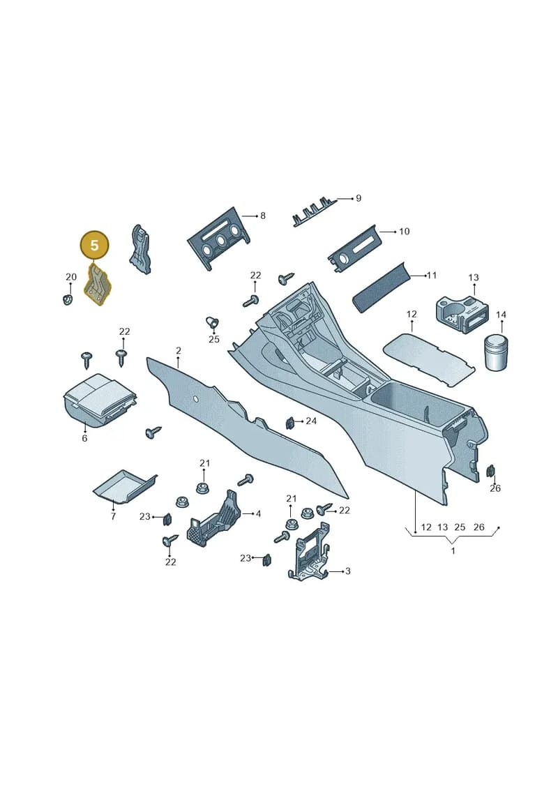 566863143 — Skoda Kodiaq (2018-2022) diagram 804863500, position 5