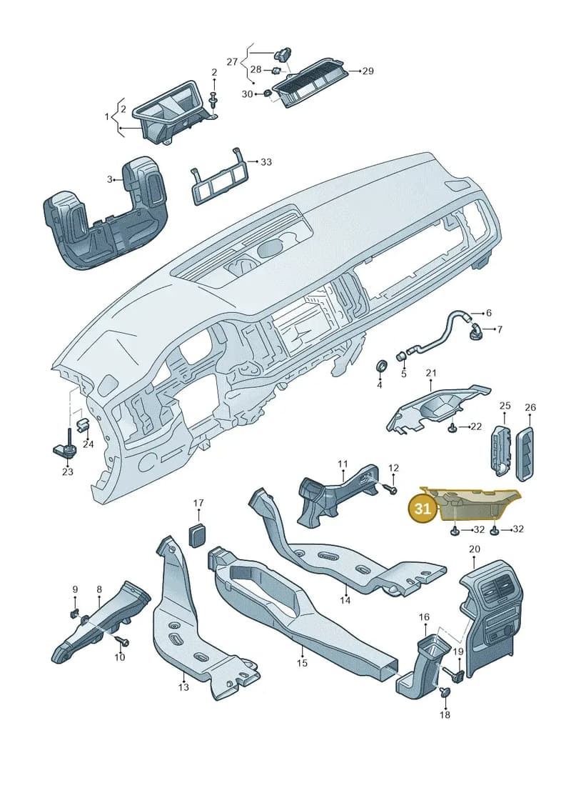 566868698 — Skoda Karoq (2017-2023) diagram 834819030, position 31