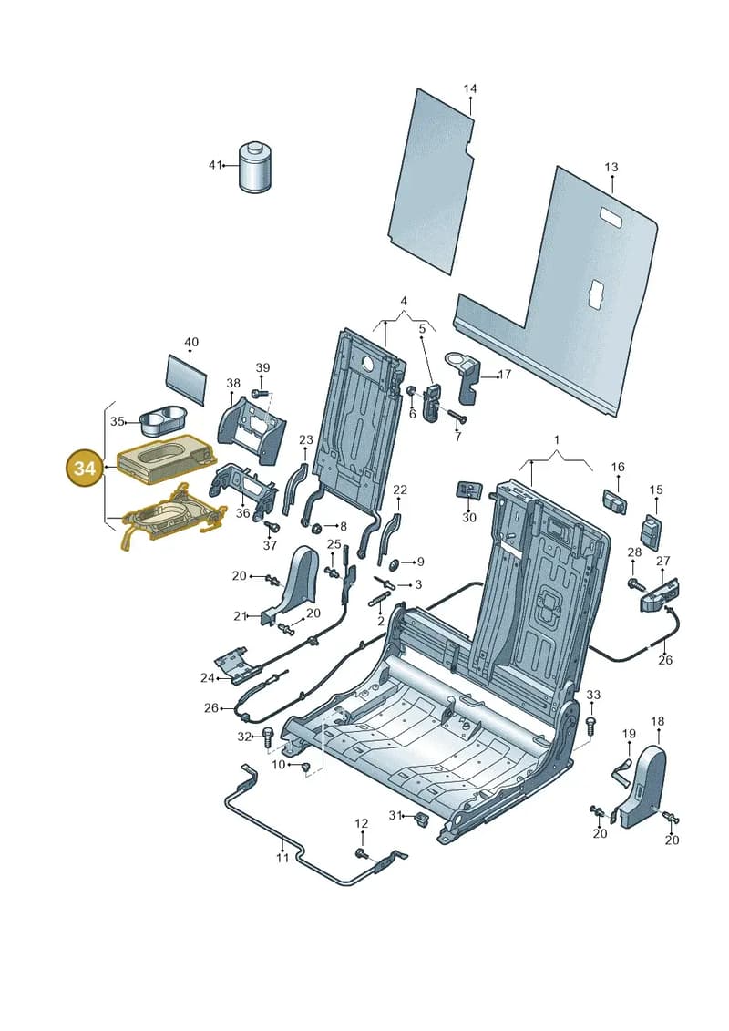 571885205CXCC — Volkswagen Tiguan (2023-2025) diagram 884885300, position 34