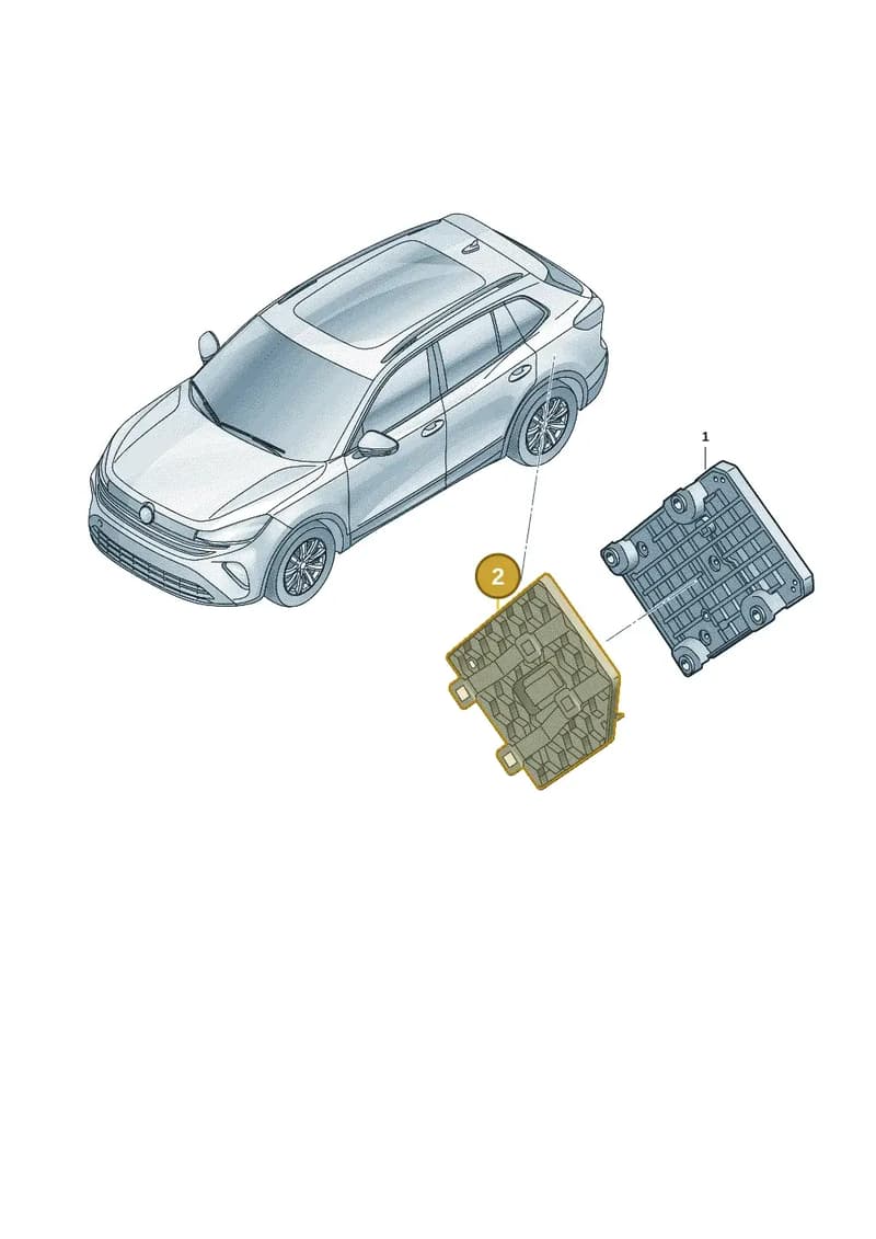 571907324 — Volkswagen Tiguan (2023-2025) diagram 57x907300, position 2