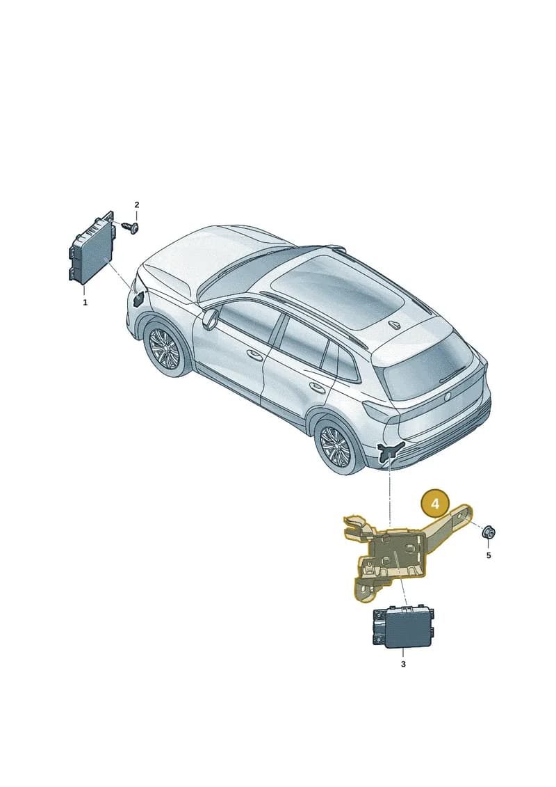 571907456 — Volkswagen Tiguan (2023-2025) diagram 57x907250, position 4