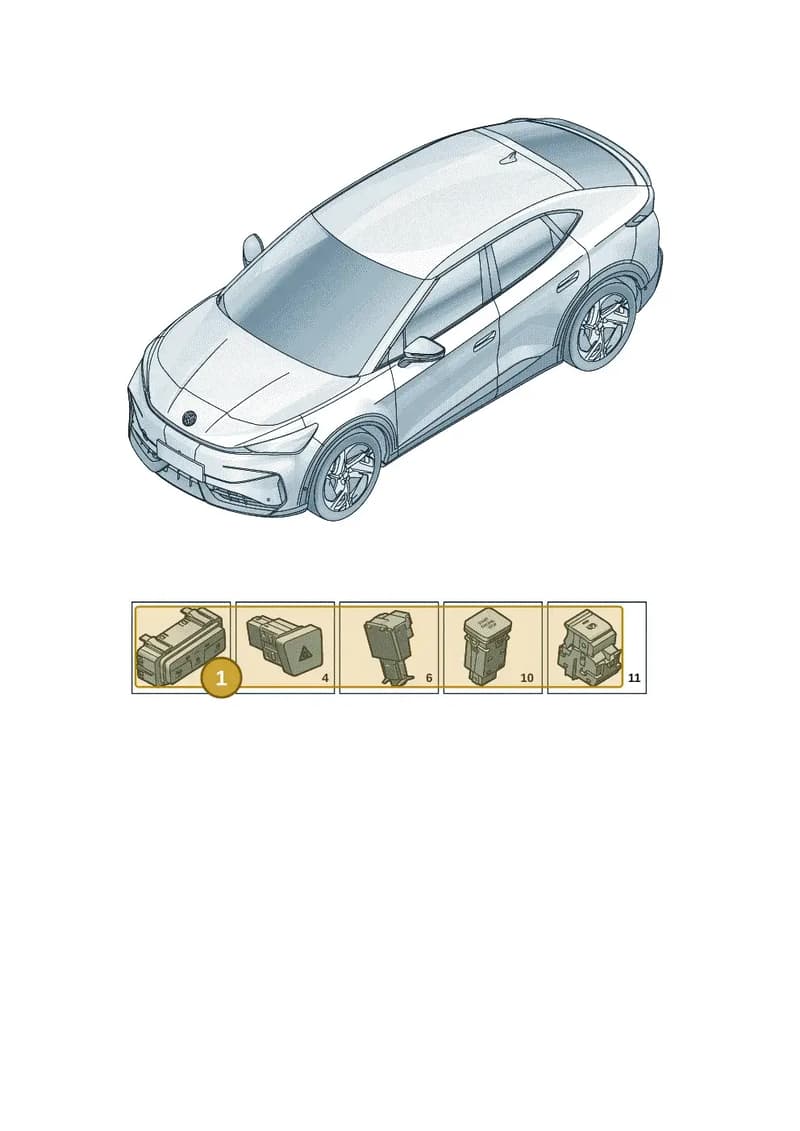 571941633AWVQ — Volkswagen ID.UNYX (2024-) diagram 11h941500, position 1