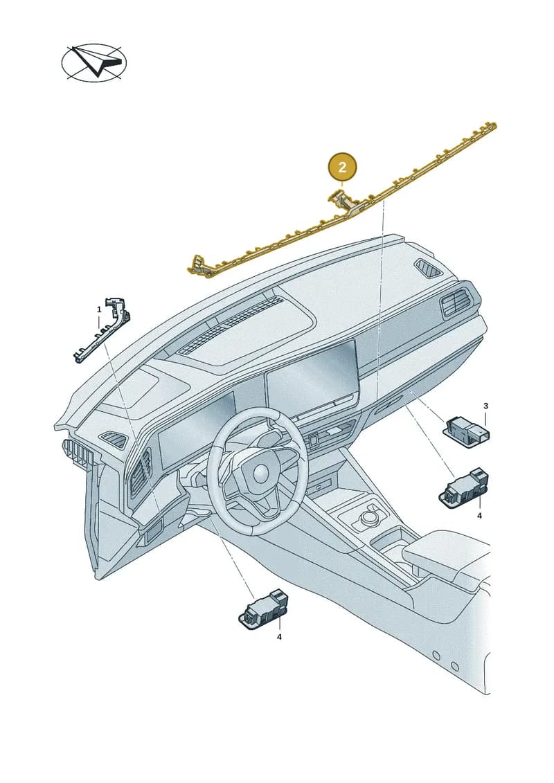 571947096 — Volkswagen Tiguan (2023-2025) diagram 57x947000, position 2