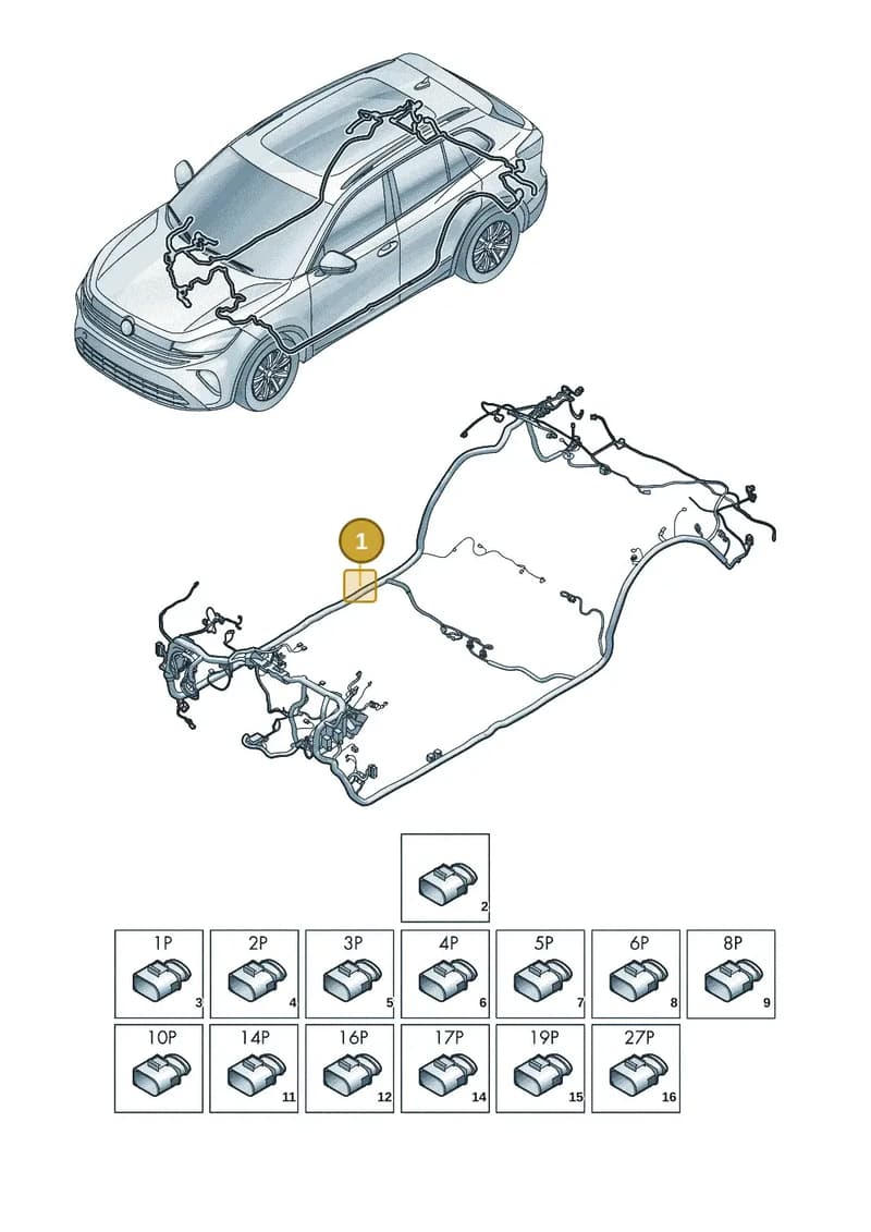 571971615 — Volkswagen Tiguan (2023-2025) diagram 57x972000, position 1