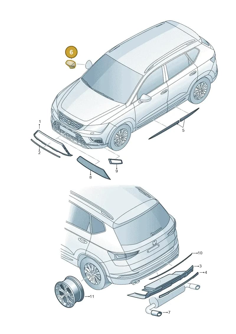 575072532BHPN — SEAT Ateca (2016-) diagram 893071000, position 6