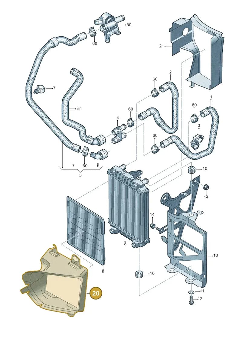 575121673F — SEAT Ateca (2016-) diagram 746121660, position 20