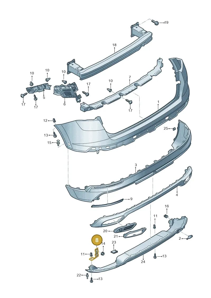 575807125A — SEAT Ateca (2016-) diagram 893807065, position 8