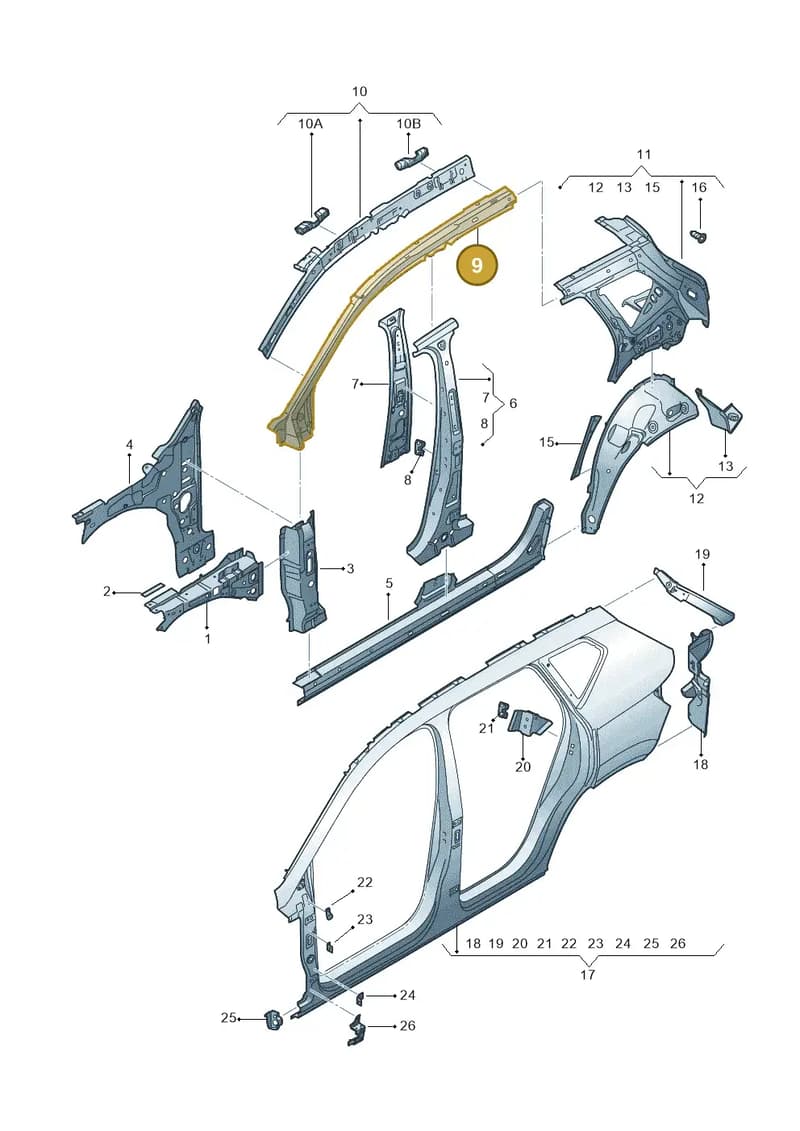 575809210A — SEAT Ateca (2016-) diagram 893809300, position 9