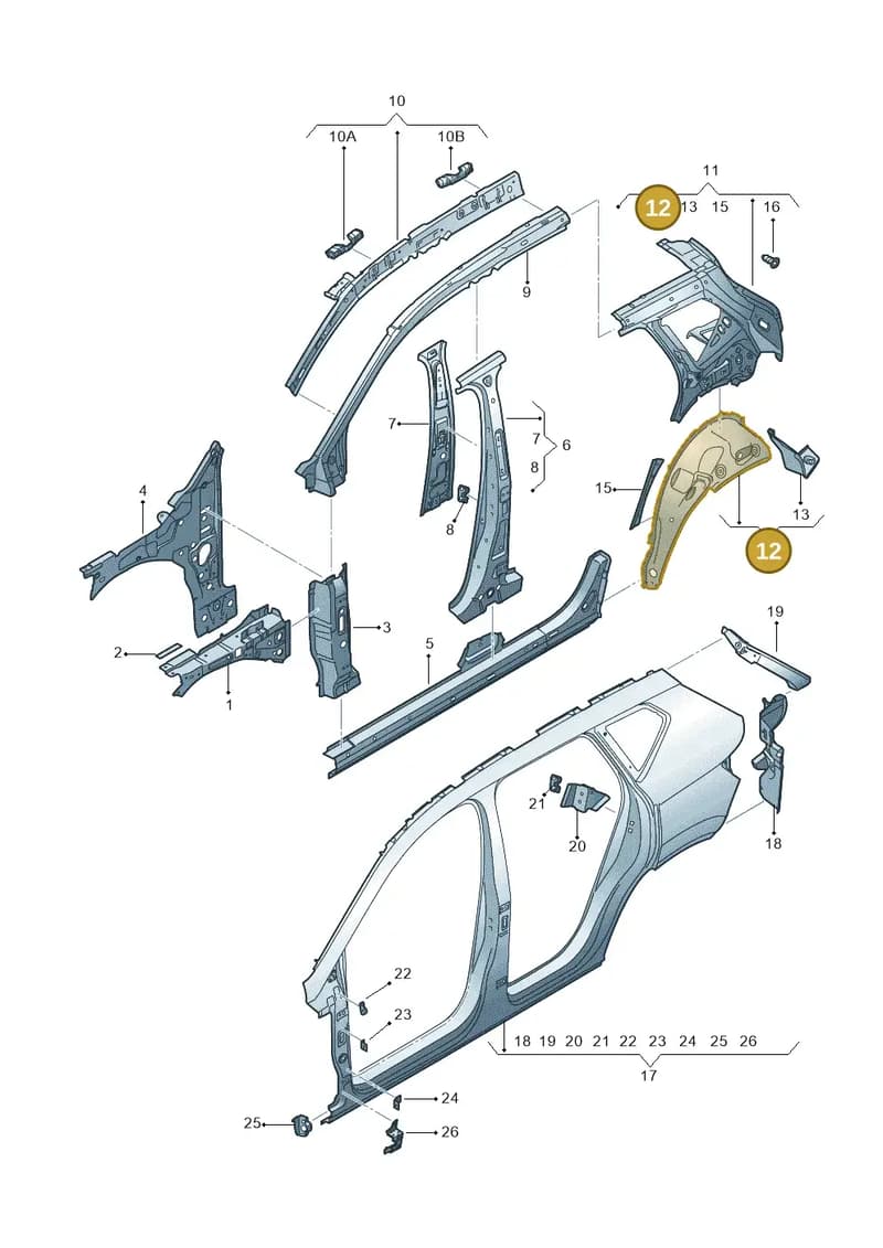 575809410A — SEAT Ateca (2016-) diagram 893809300, position 12