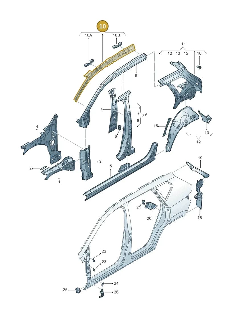 575809427C — Skoda Karoq (2017-2023) diagram 834809030, position 10