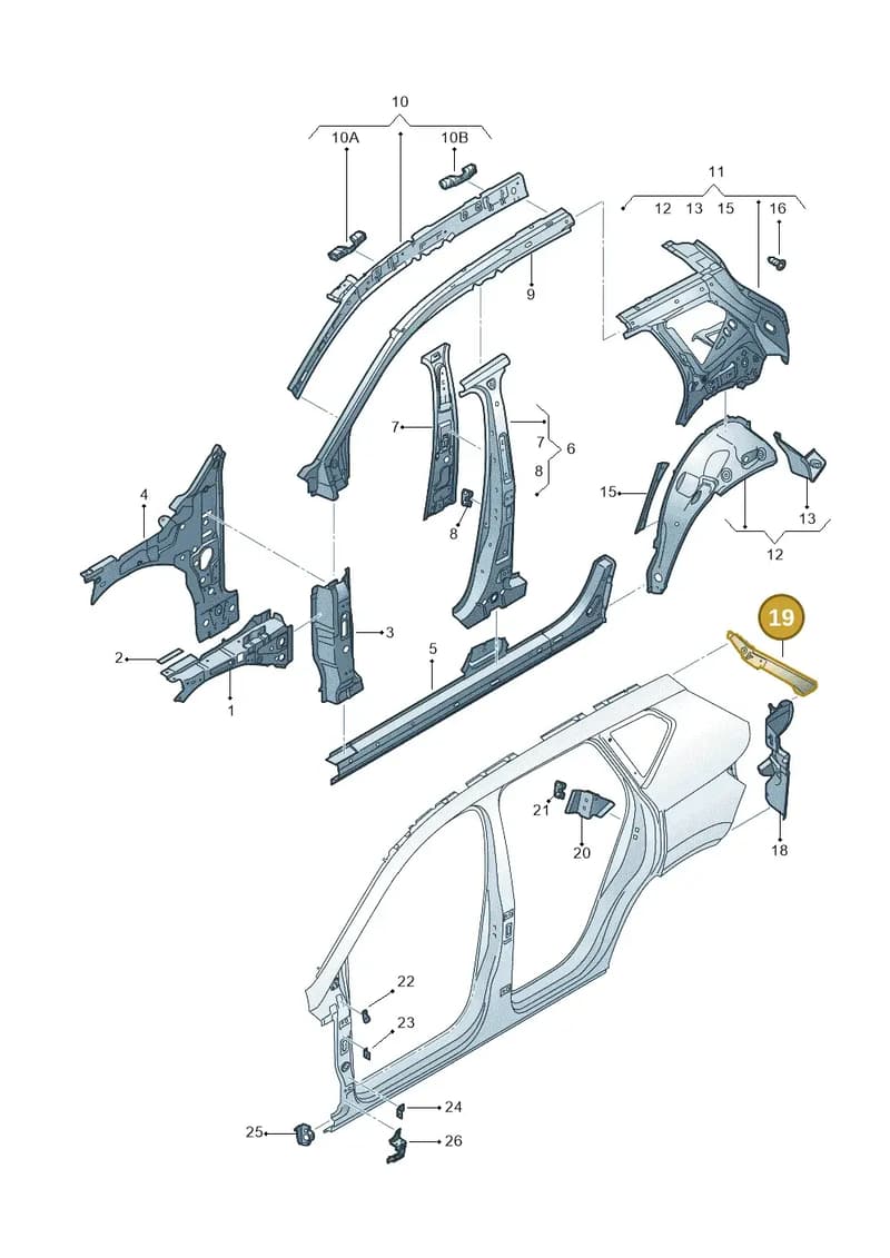 575809641 — Skoda Karoq (2017-2023) diagram 834809030, position 19