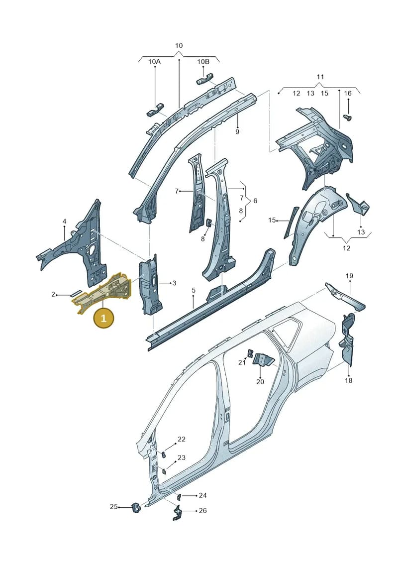 575810136 — Skoda Karoq (2017-2023) diagram 834809030, position 1