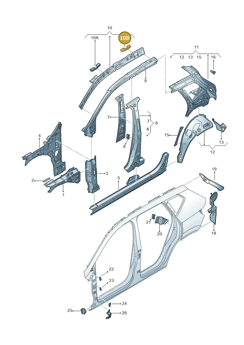 575810523B — Skoda Karoq (2017-2023) diagram 834809030, position 10B