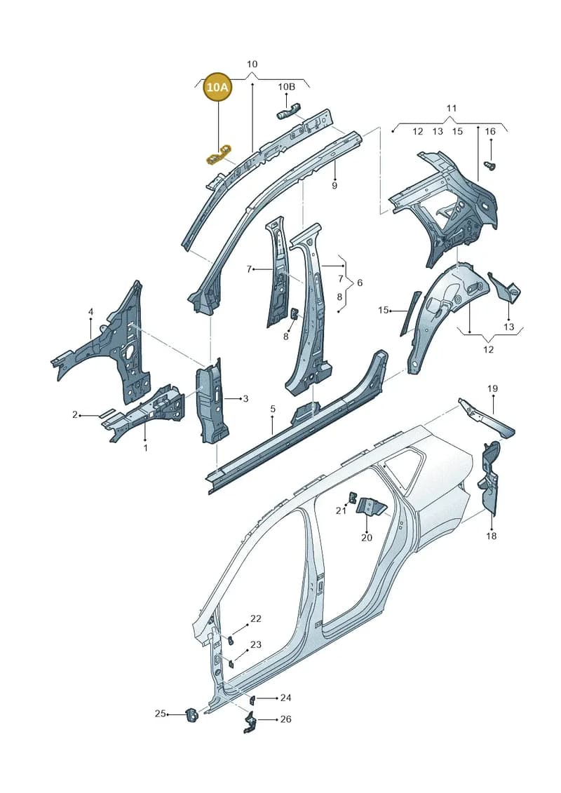 575810523 — Skoda Karoq (2017-2023) diagram 834809030, position 10A