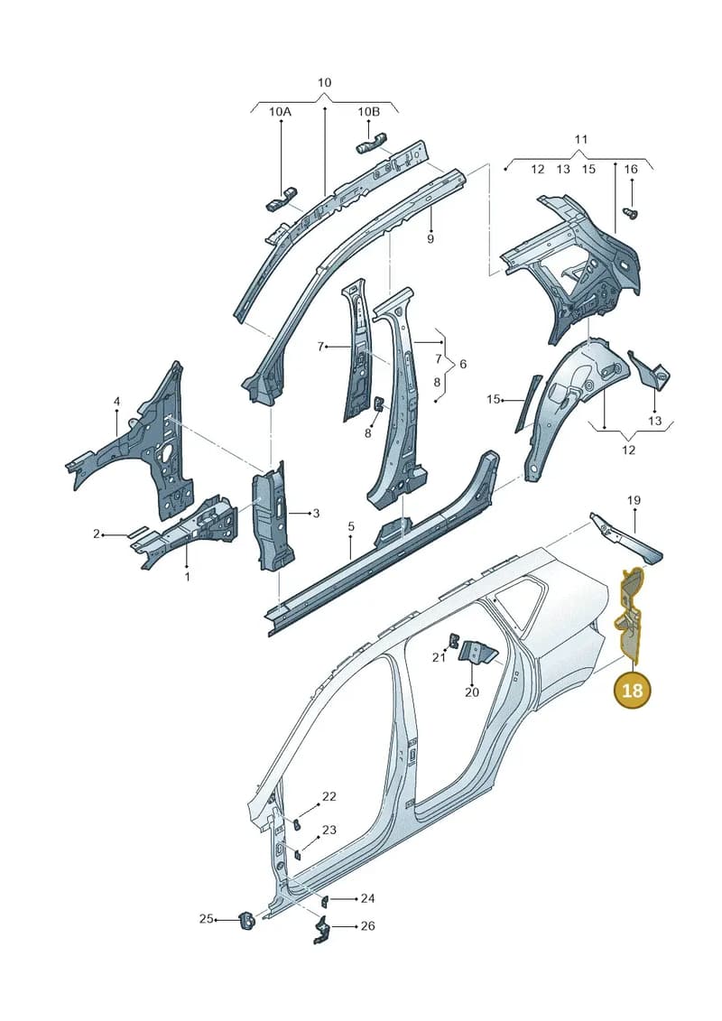575813320C — Skoda Karoq (2017-2023) diagram 834809030, position 18