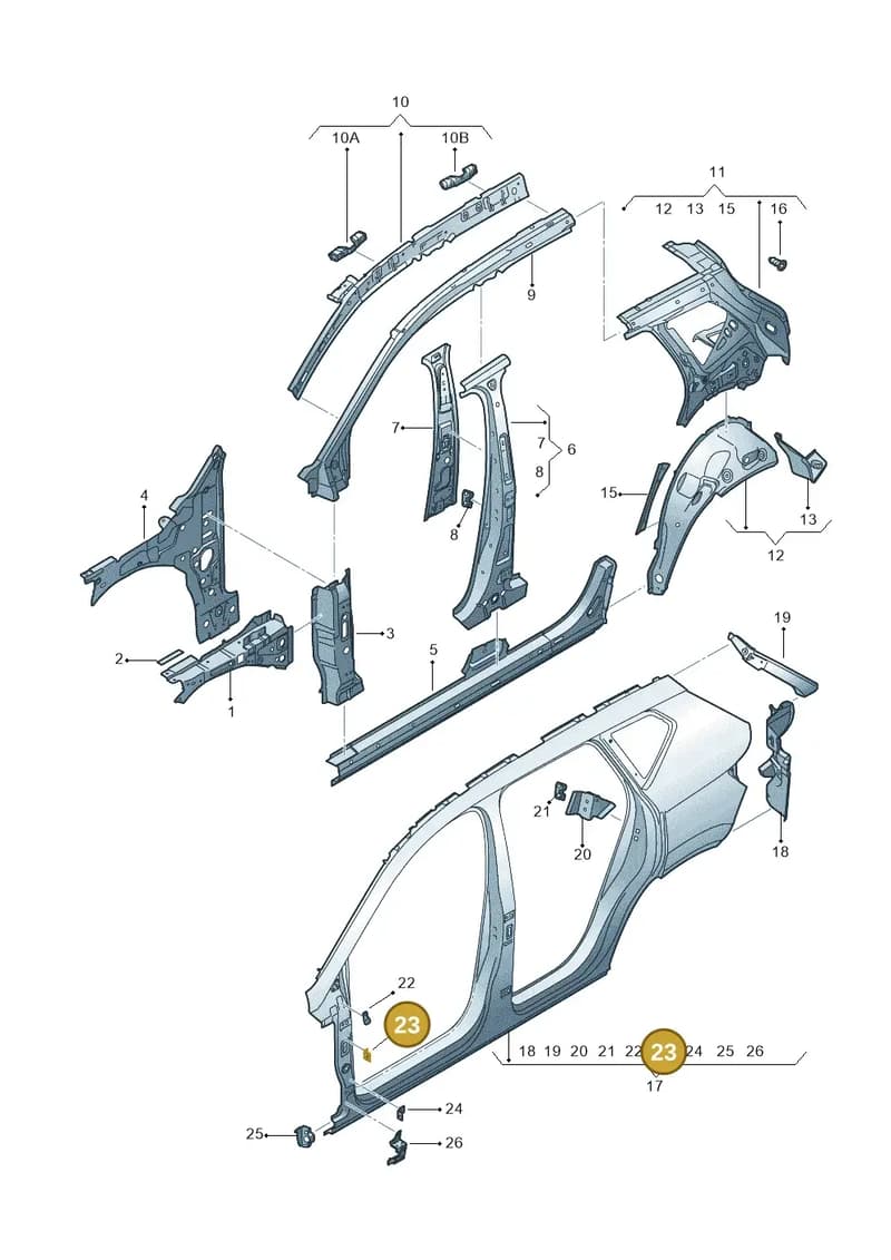 575821122A — SEAT Ateca (2016-) diagram 893809300, position 23